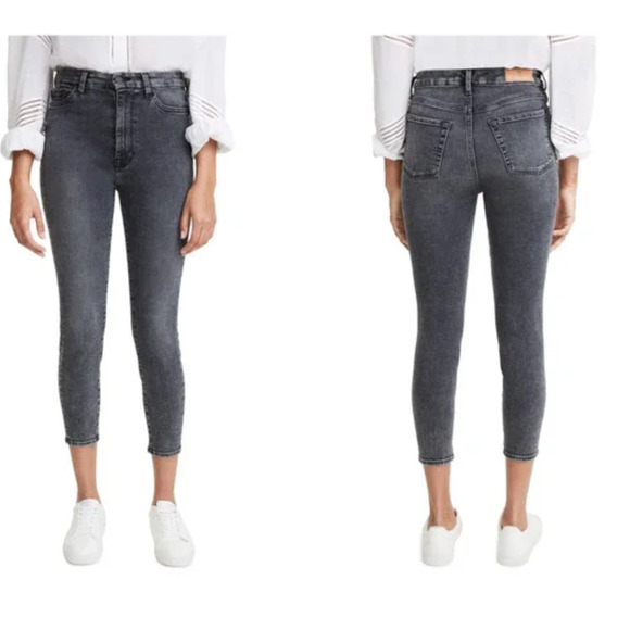 7 FOR ALL MANKIND NWT Luxe Vintage Aubrey High Waist Skinny Jean In Abbey // 26 - Picture 4 of 11